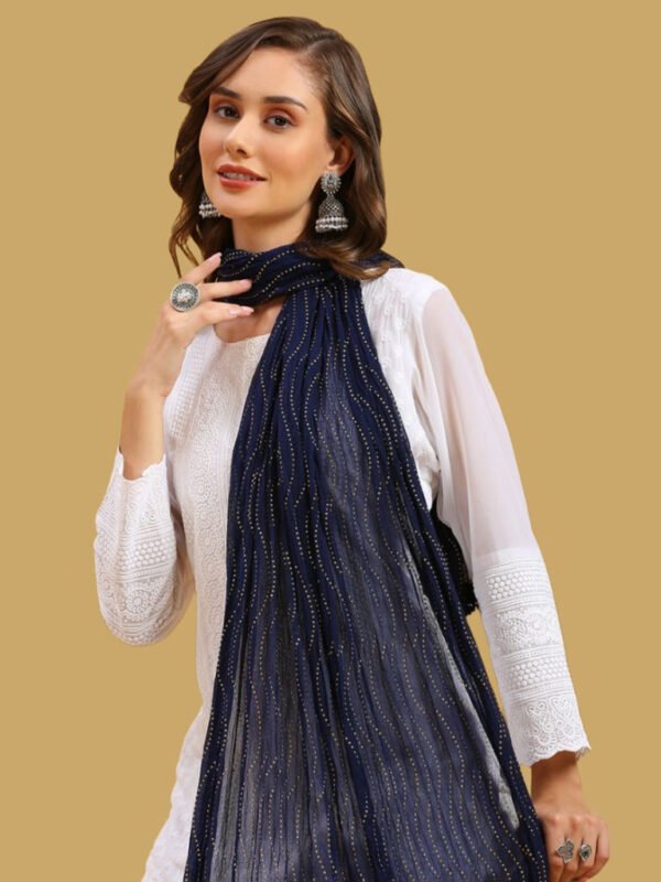 Chiffon Dupatta with Dew Drops - Image 2