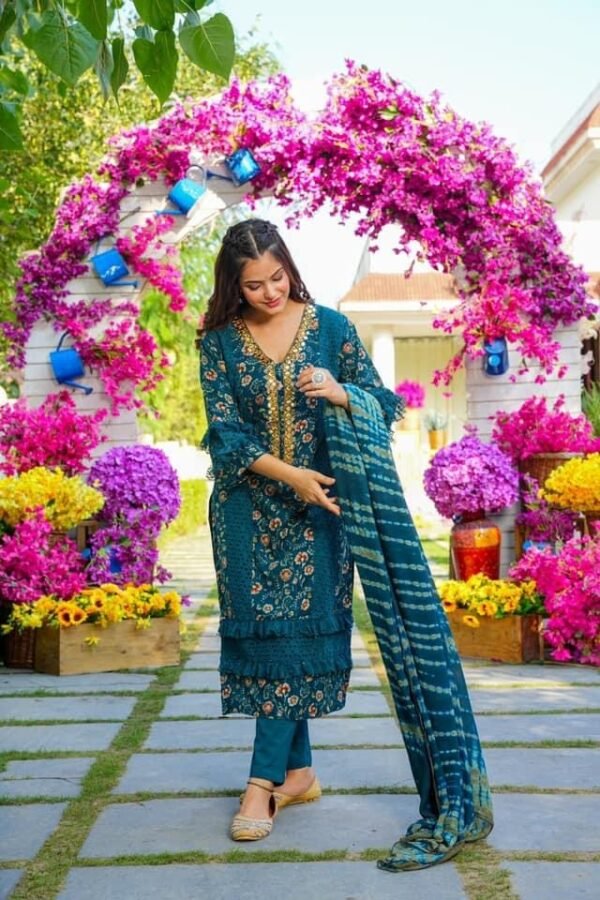 Rajeshree RAYON STRAIGHT SUIT SET - Image 3