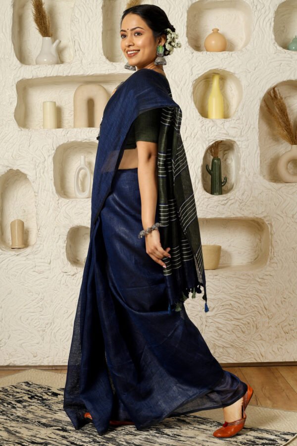 Kanika Linen Sari - Image 3