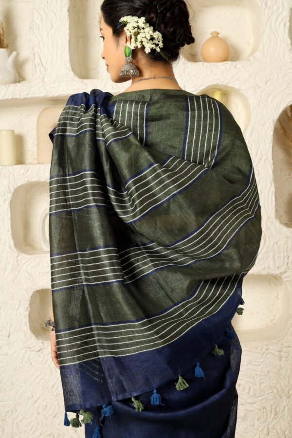 Kanika Linen Sari - Image 4