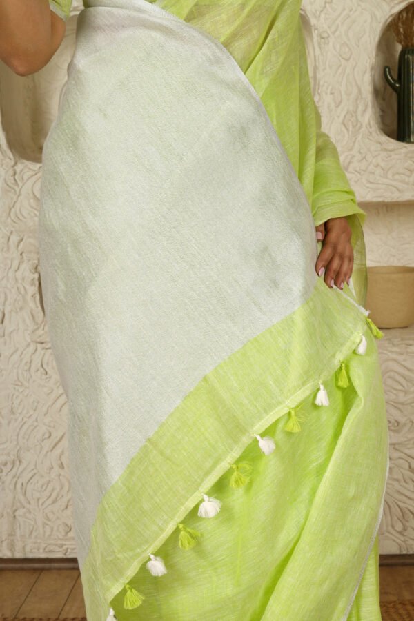 Laila Linen Sari - Image 3