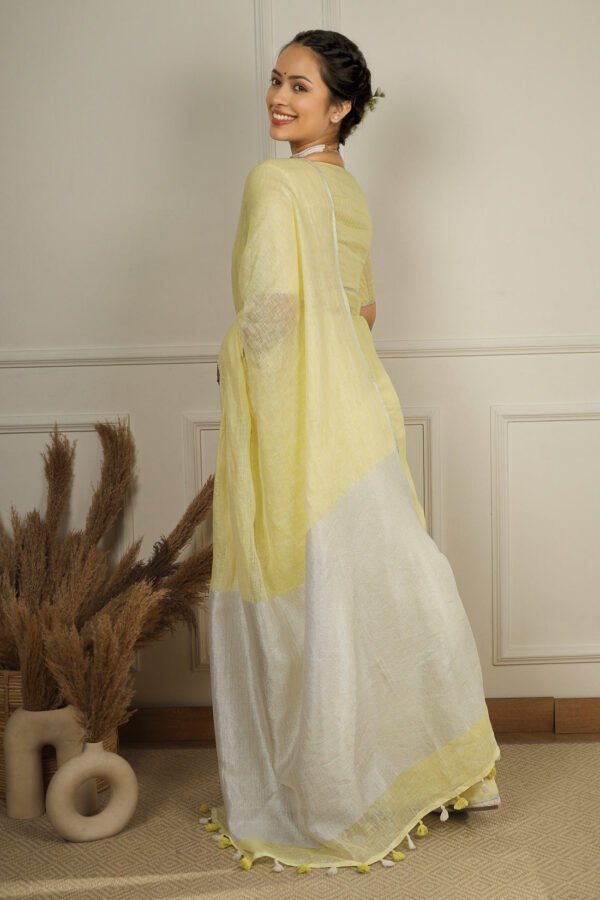 Nimali Linen Sari - Image 4