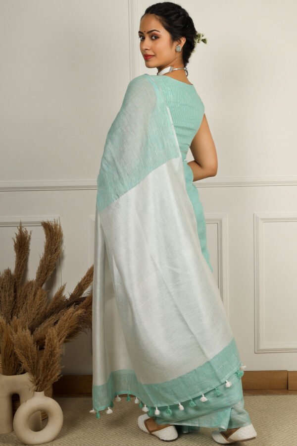 Neer Linen Sari - Image 4