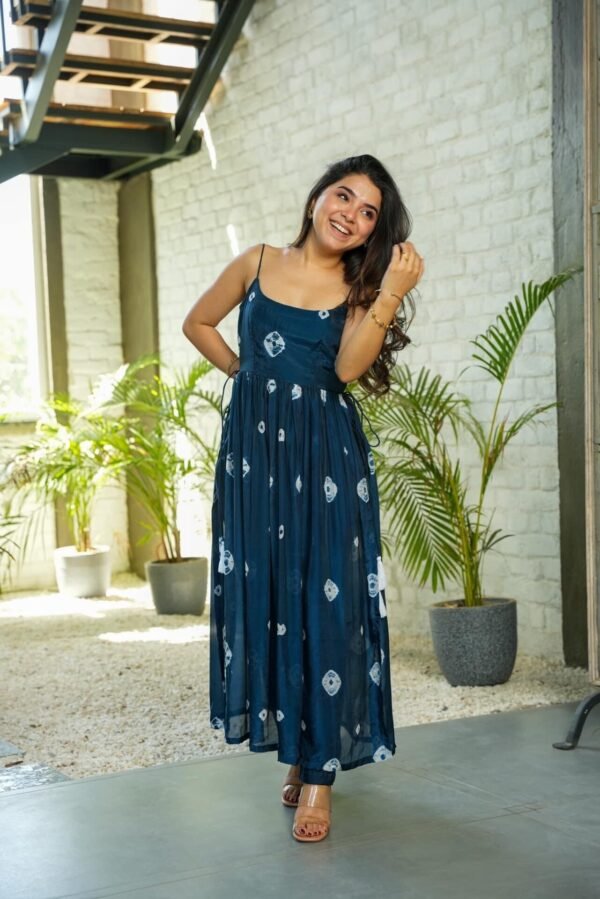 Deep Blue Serenity Kurta Set - Image 3