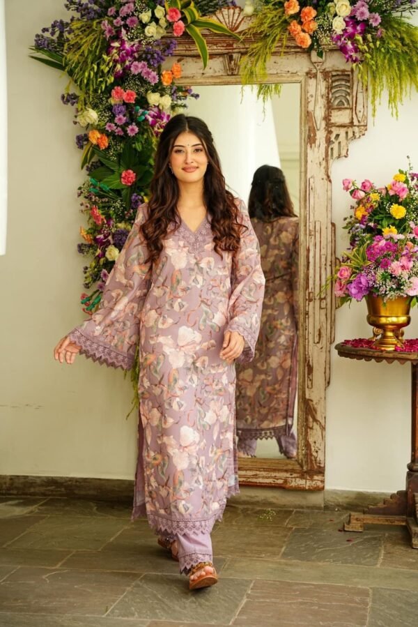 Cleo LINEN COTTON KURTA SET - Image 3