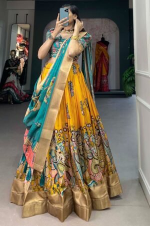 Adorable Rani Pink Codding Velvet Bridal Lehenga Choli With Double Dupatta