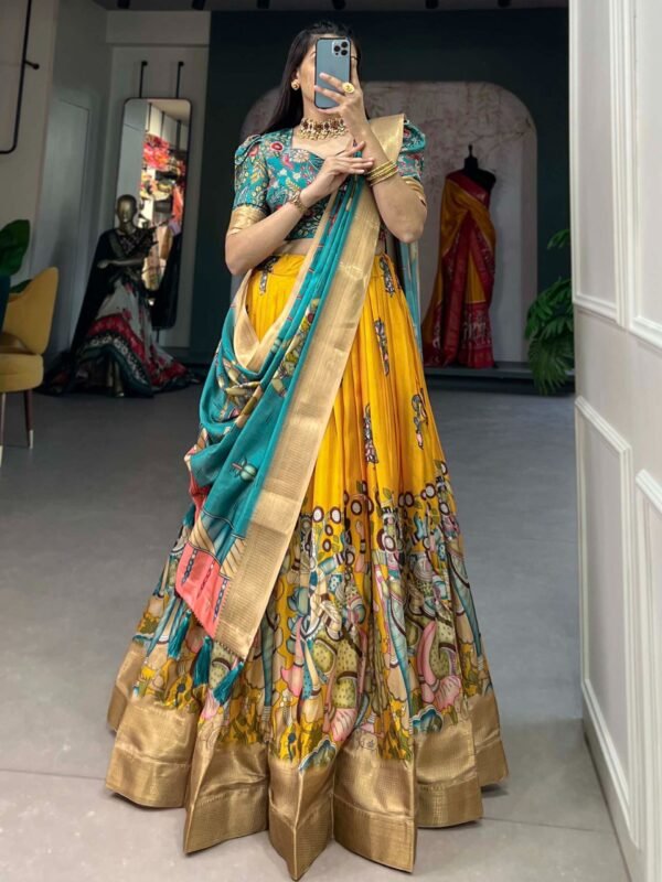 Adorable Rani Pink Codding Velvet Bridal Lehenga Choli With Double Dupatta - Image 3