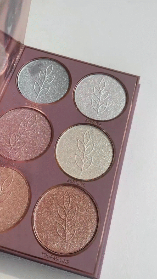 *** All-in-One Glam Beauty Kit – 24-Shade Matte & Shimmer Eyeshadow Palette with Floral Embossing, Radiant 6-Color Highlighter Set, and 6 Richly Pigmented Blushes for a Complete Face Makeup Collection - Image 2