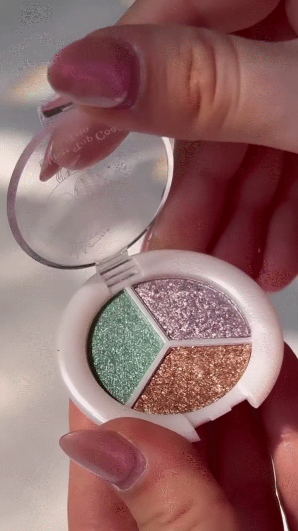The Little Mermaid Ultimate Makeup Set Featuring Eyeshadow Palette, Lip Gloss Duo, Lip Balm, Eye Primer & Glitter Trio – A Complete Collection of Magical, Ocean-Inspired Colors and Shimmering Shades for Every Look - Image 3