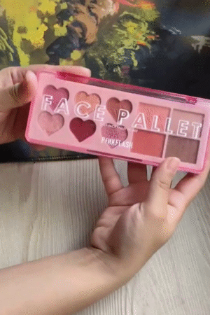 Quick Glow Everyday Makeup Palette with 6-in-1 Face Palette, Cream Blush, Stick Highlighter & Sheer Lip Tint – Easy Morning Routine