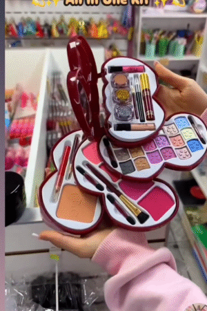 Celebrity Finish High-Definition Makeup Kit with Airbrush Foundation, Contour Set, Illuminating Highlighter & Matte Lipsticks