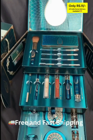 Makeup Artist's Dream Studio Kit with Large Eyeshadow Bank, Pro Brushes & Mixing Palette
