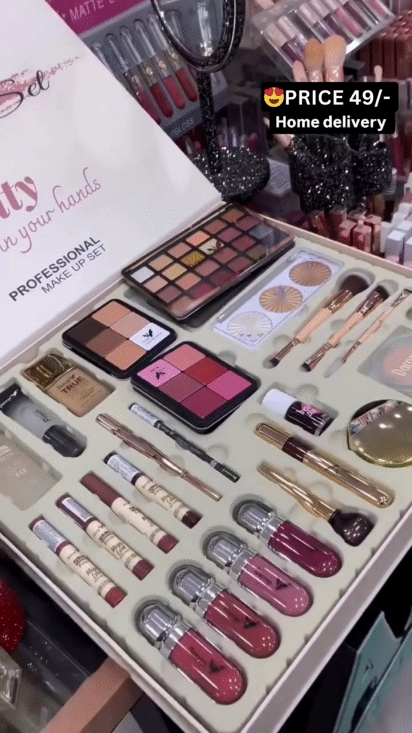 Complete Cosmetic Collection for Daily, Party & Bridal Makeup Looks – Premium Quality Makeup Set with Rich Pigments