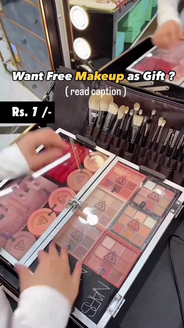 Complete Cruelty-Free Party Makeup Hamper with Eyeshadows, Lip Color, Blush & Mascara - Image 2
